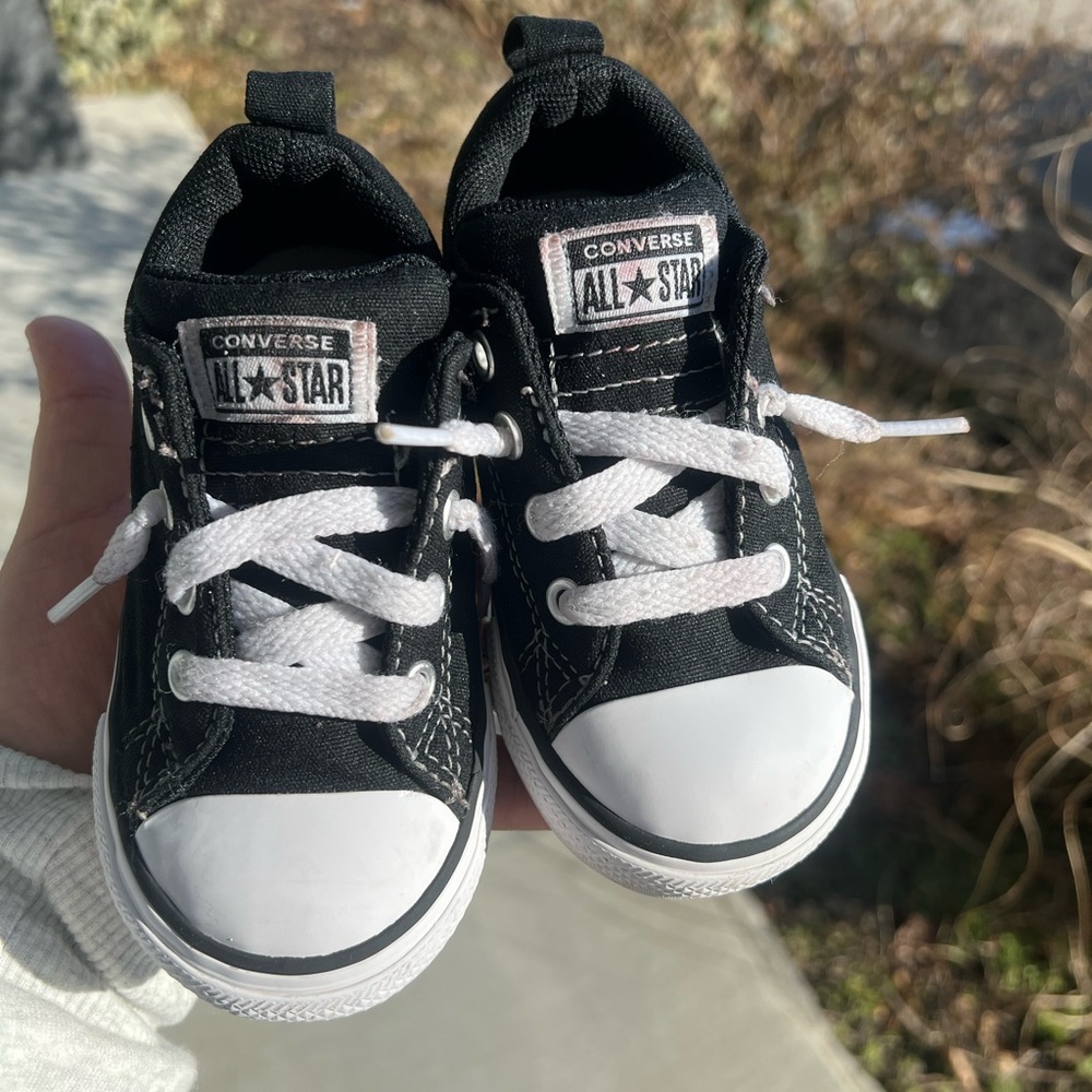 Converse Kids' Black and White Sneakers